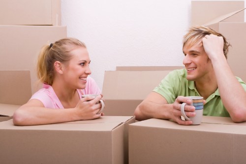 Removal team preparing a flat relocation in Greenwich