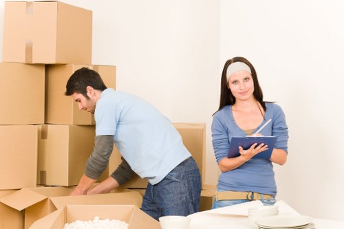 Secure self storage units with clear safety signage